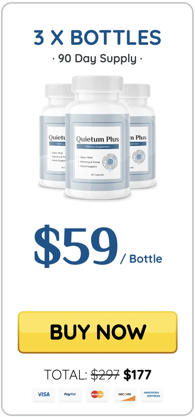 Quietum Plus three bottles order